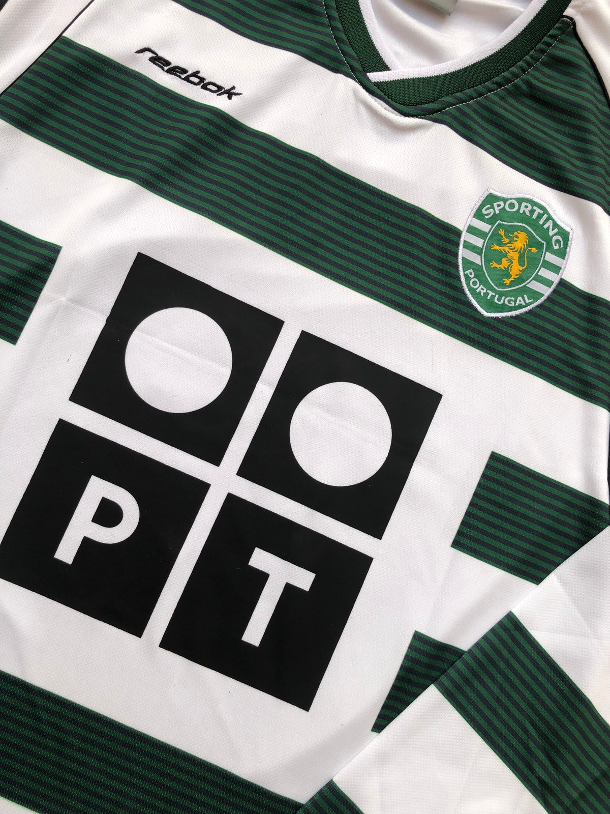 Sporting 02/03 Home Jersey Full Sleeve — view 3