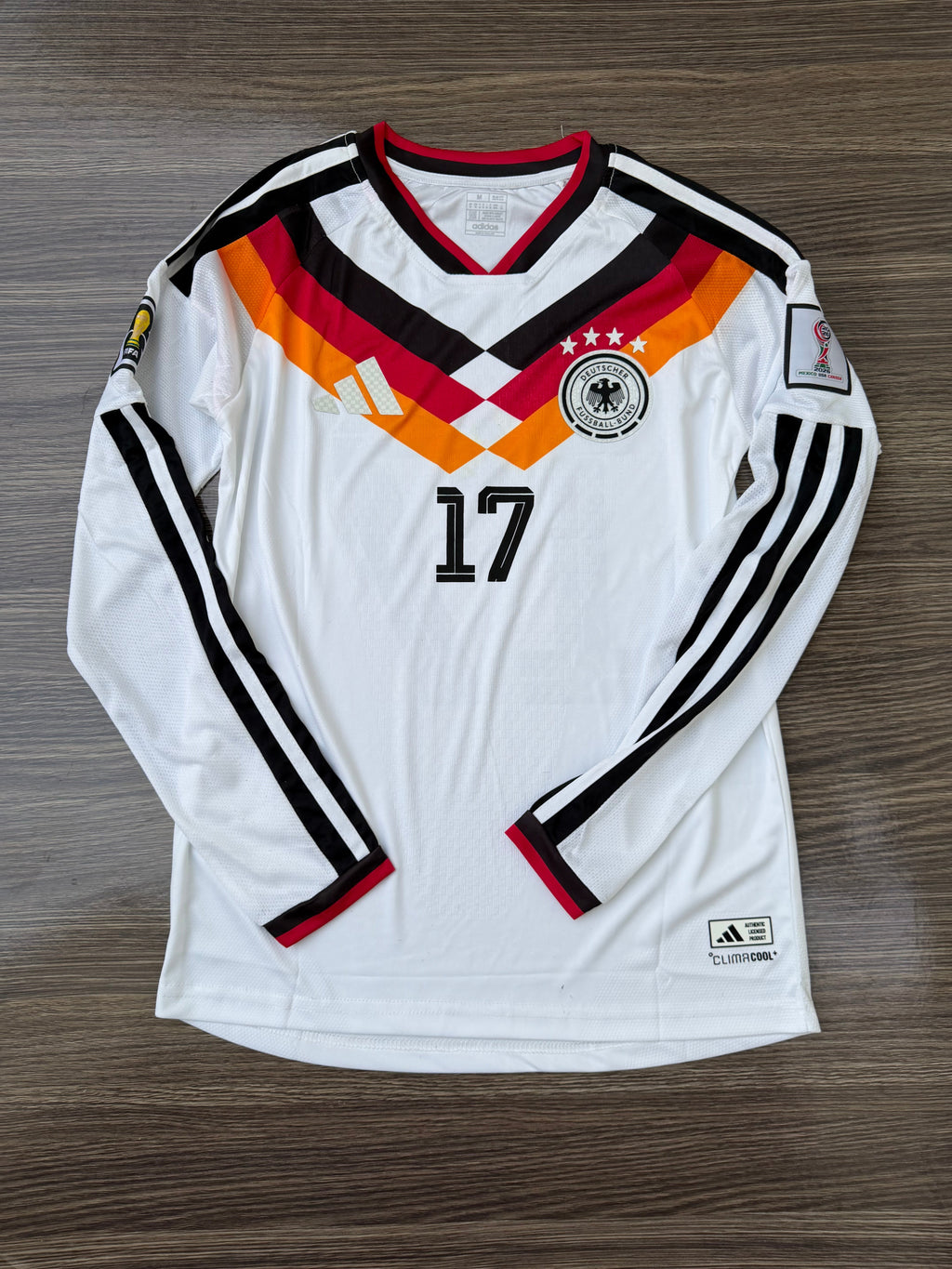 Germany 26 WC Home Kit Full Sleeves ( TPU ) — view 1