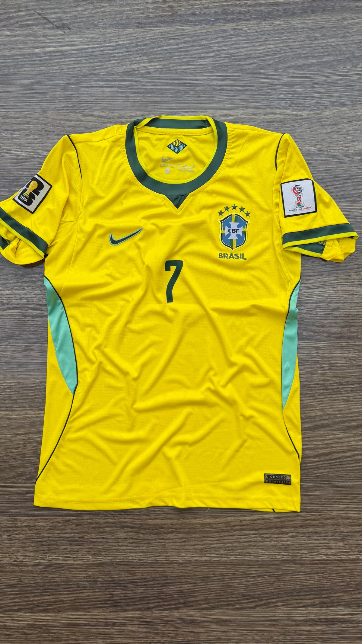 Brazil 26 WC Home Kit Half Sleeve — view 1