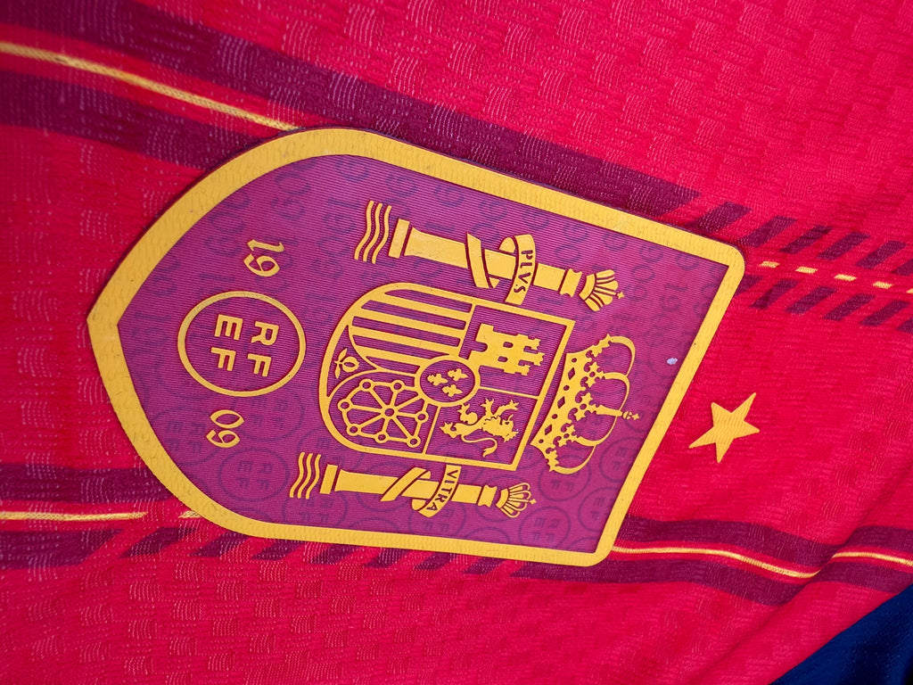 Spain 26 WC Home Jersey Full Sleeve ( Player Version ) — view 3