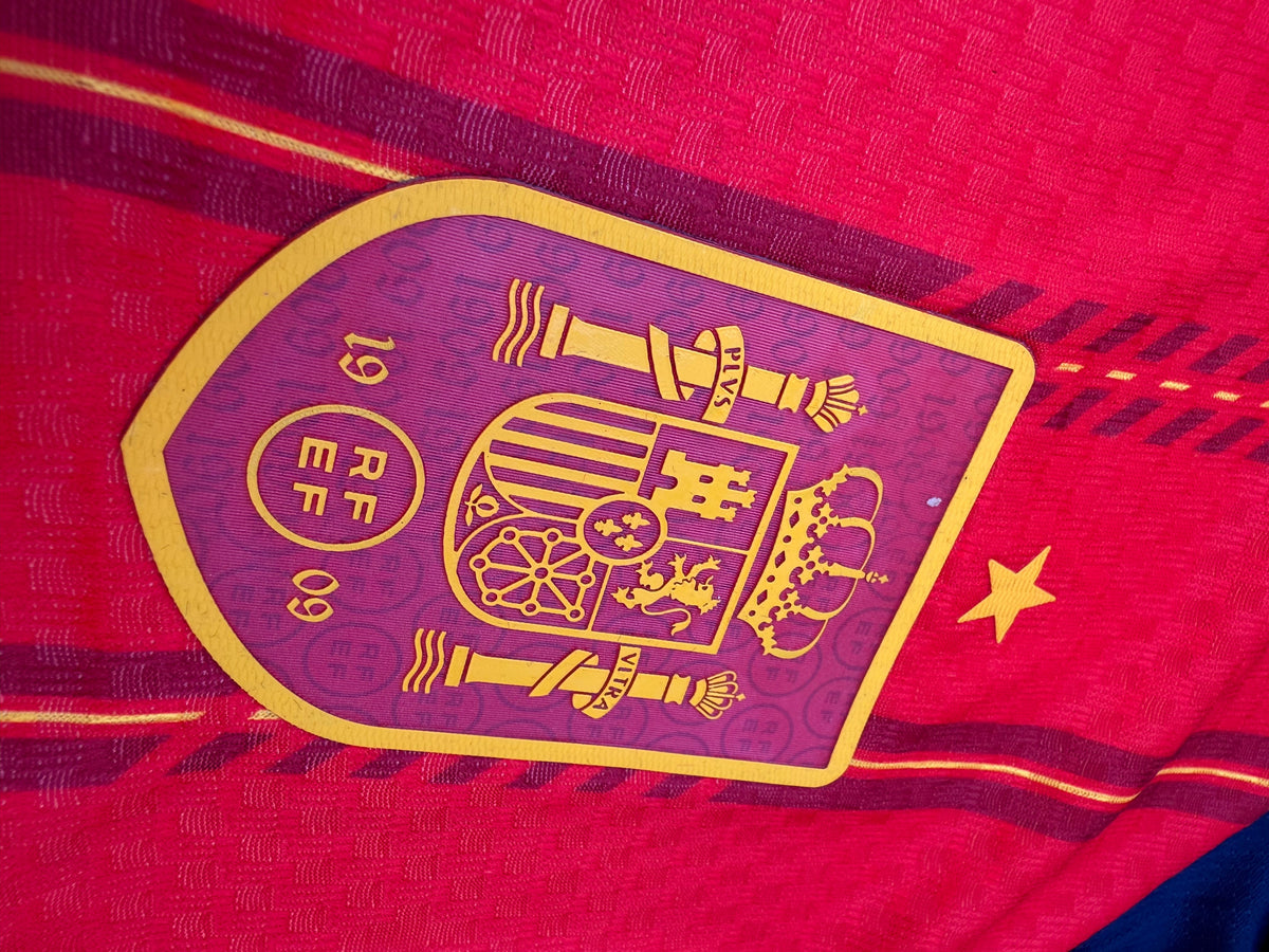 Spain 26 WC Home Jersey Full Sleeve ( Player Version ) — view 3