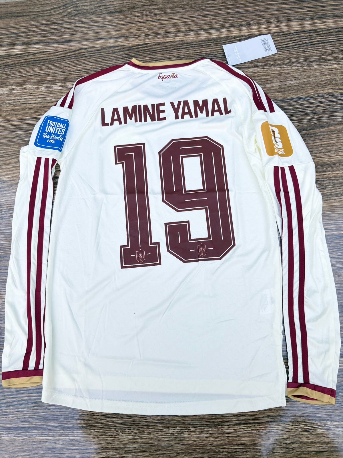 Spain 26 WC Away Kit Full Sleeves Champions Edition ( TPU ) — view 2