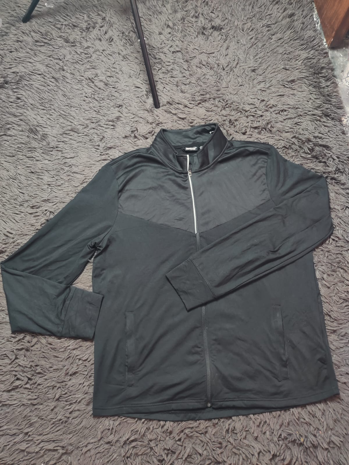 Crivit Black Full Zip Sports Jacket – Size XL