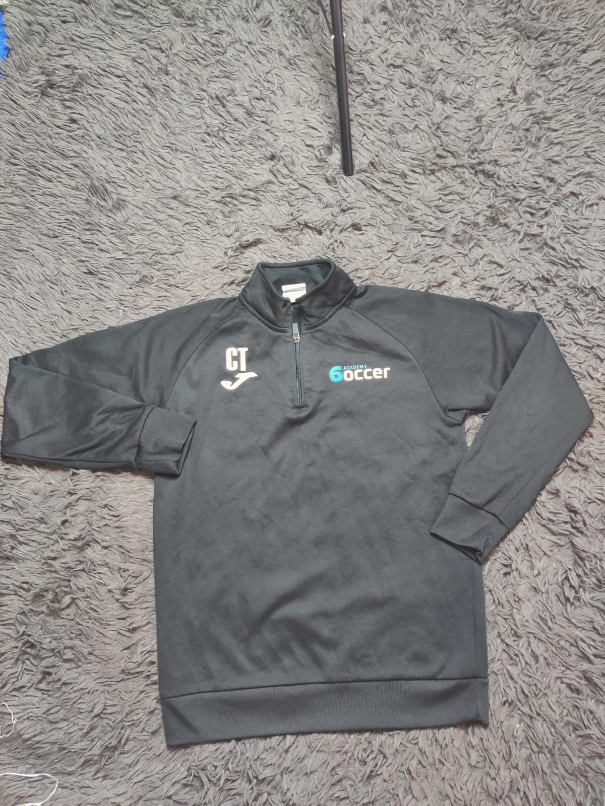 Joma Black Quarter Zip Training Pullover – Size M