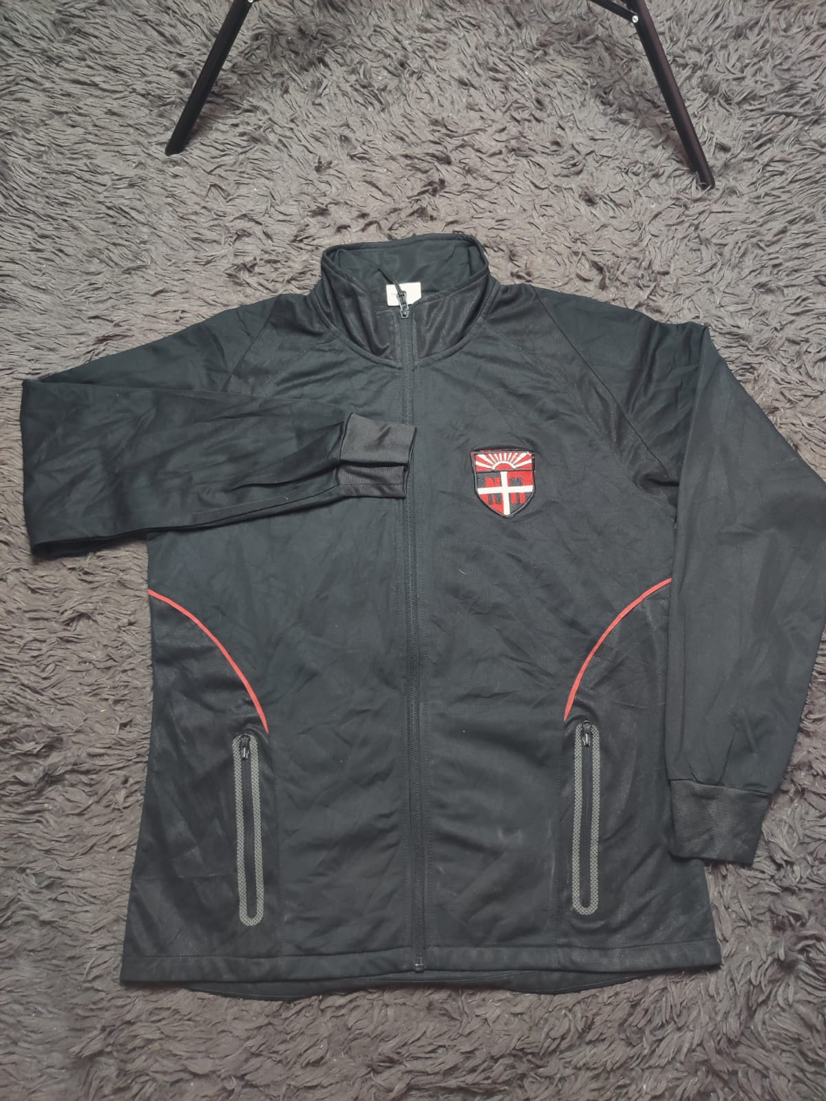 Unbranded Black Red Full Zip Track Jacket – Size L