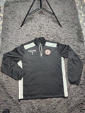 Macron Black White Quarter Zip Training Pullover – Size L