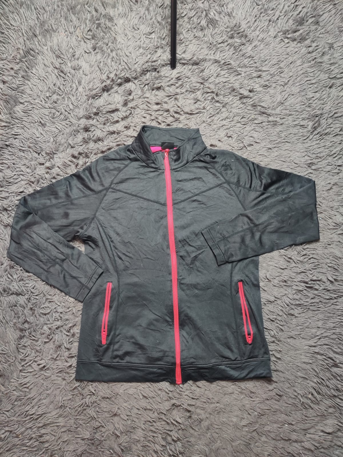 Unbranded Black Pink Full Zip Sports Jacket – Size M