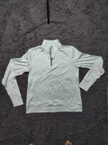 Unbranded Light Grey Quarter Zip Sports Pullover – Size M