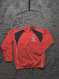 Unbranded Red Black Quarter Zip Sports Pullover – Size L