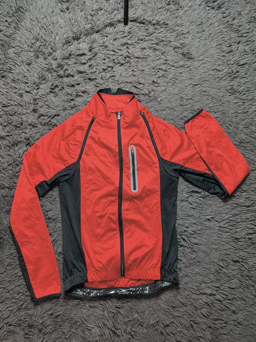 Crane Red Black Full Zip Cycling Jacket – Size S