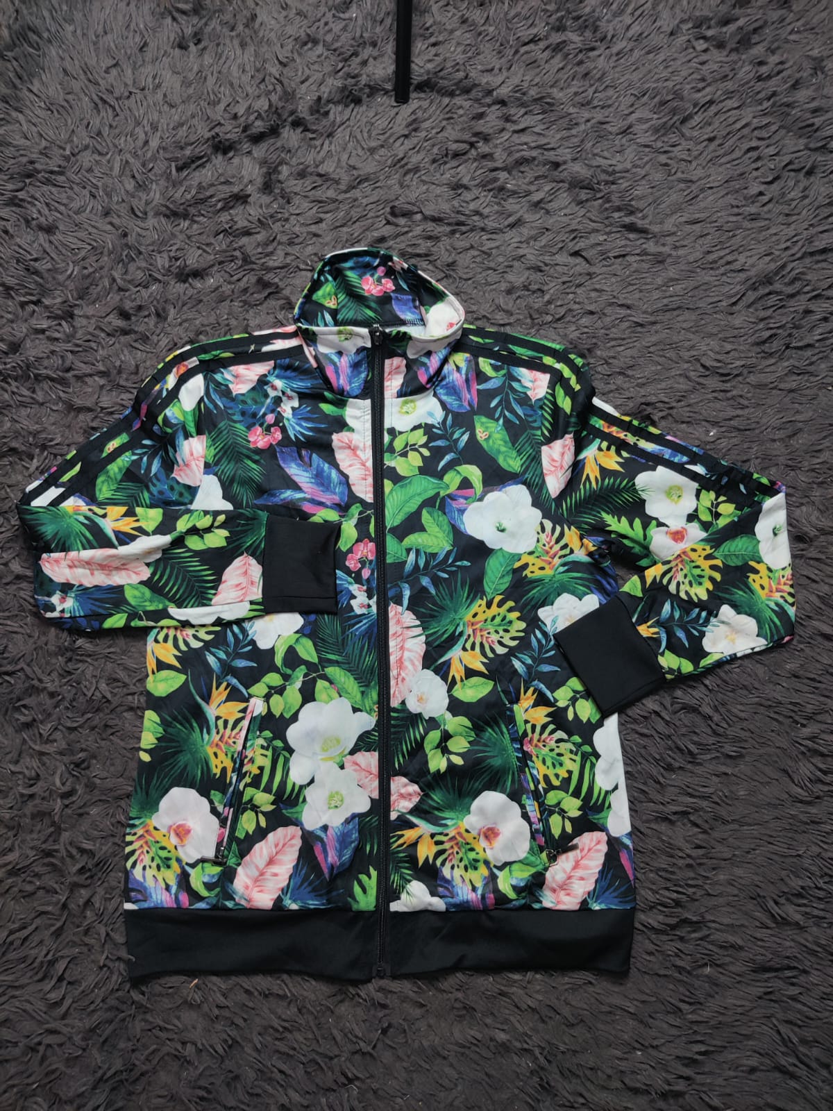 Unbranded Multicolor Floral Full Zip Jacket – Size M