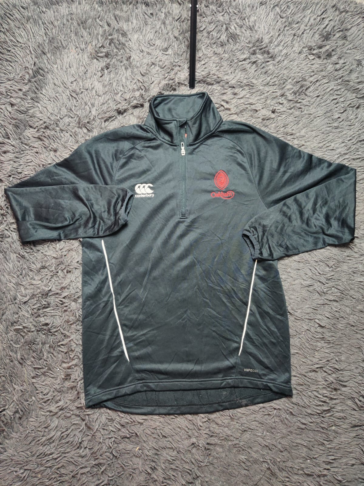 Canterbury Black Quarter Zip Training Top – Size L
