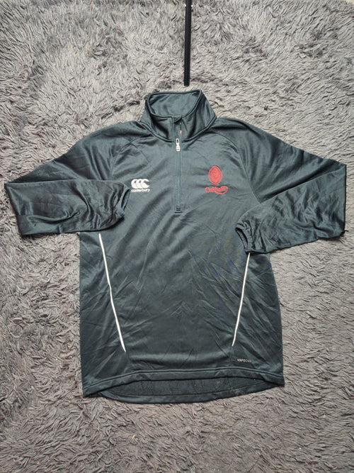 Canterbury Black Quarter Zip Training Top – Size L
