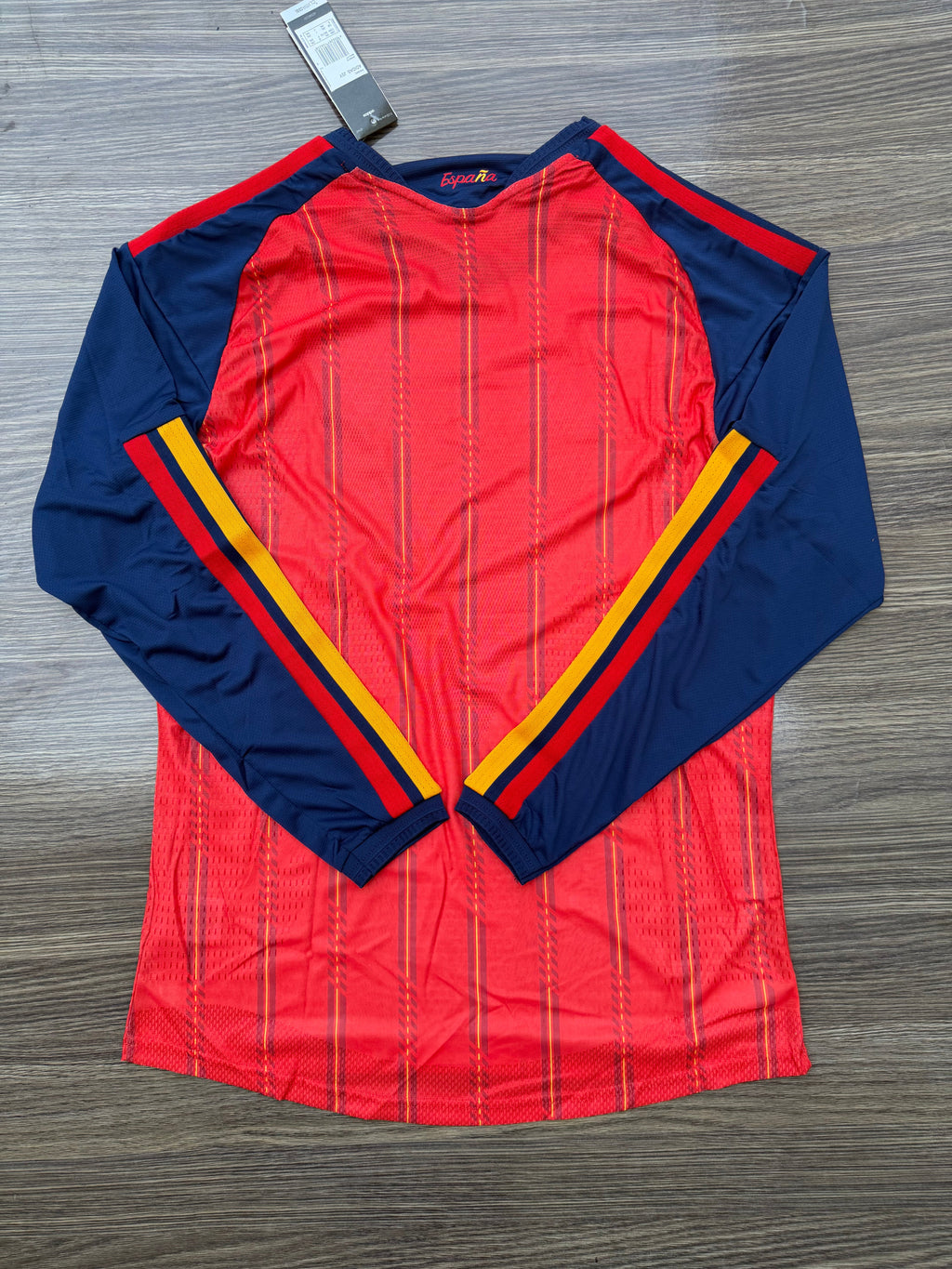 Spain 26 WC Home Jersey Full Sleeve ( Player Version ) — view 2