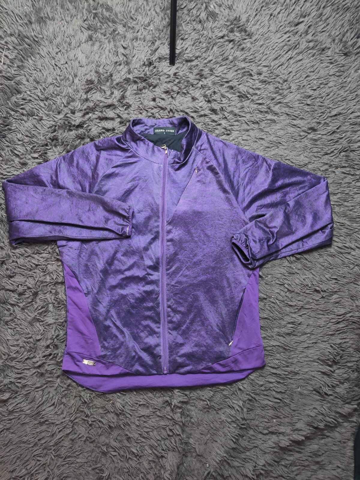 Island Green Purple Full Zip Golf Jacket – Size L