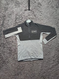 Unbranded Grey and Black Quarter Zip Sports Top – Size S