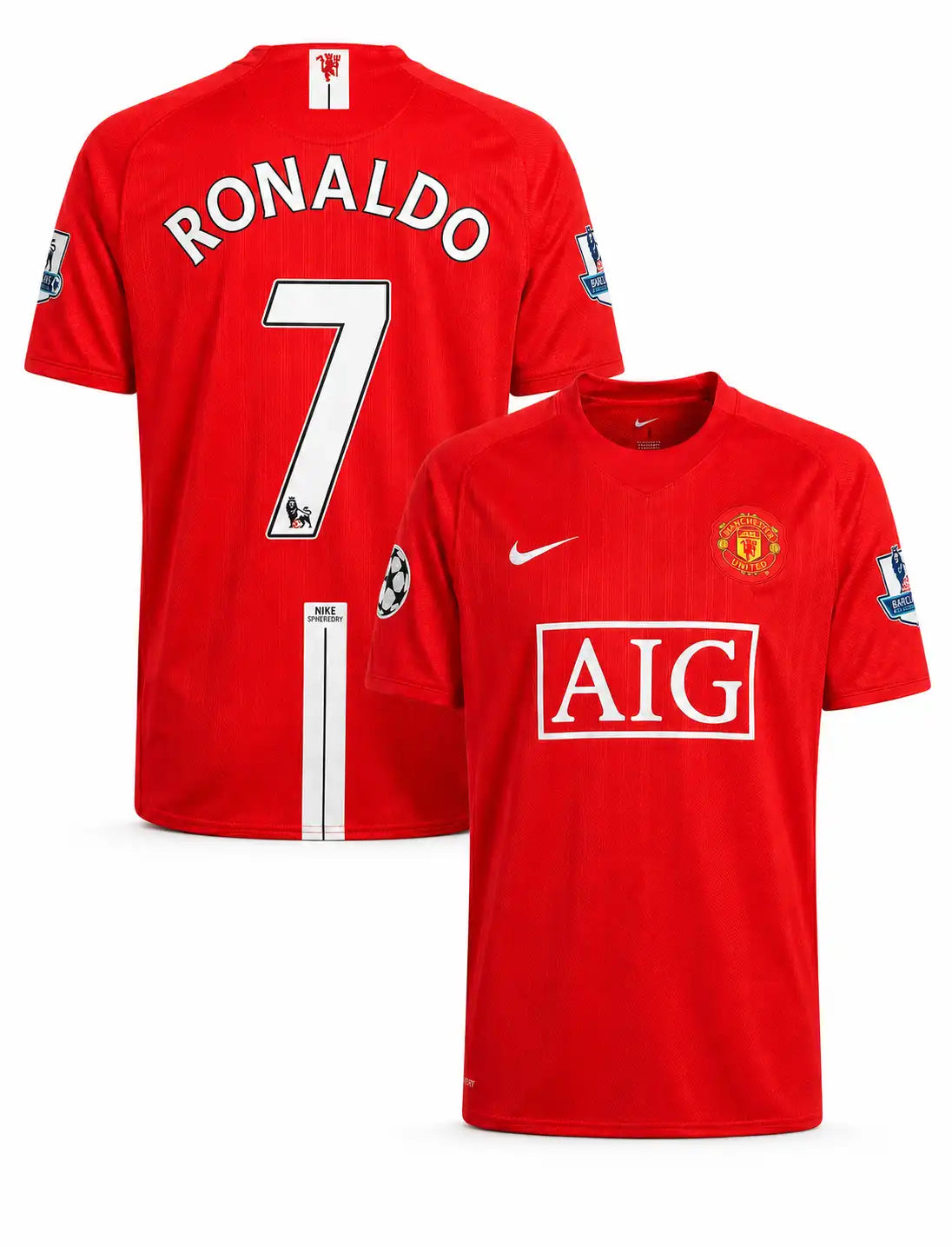 Manchester United 2007-08 Red Jersey