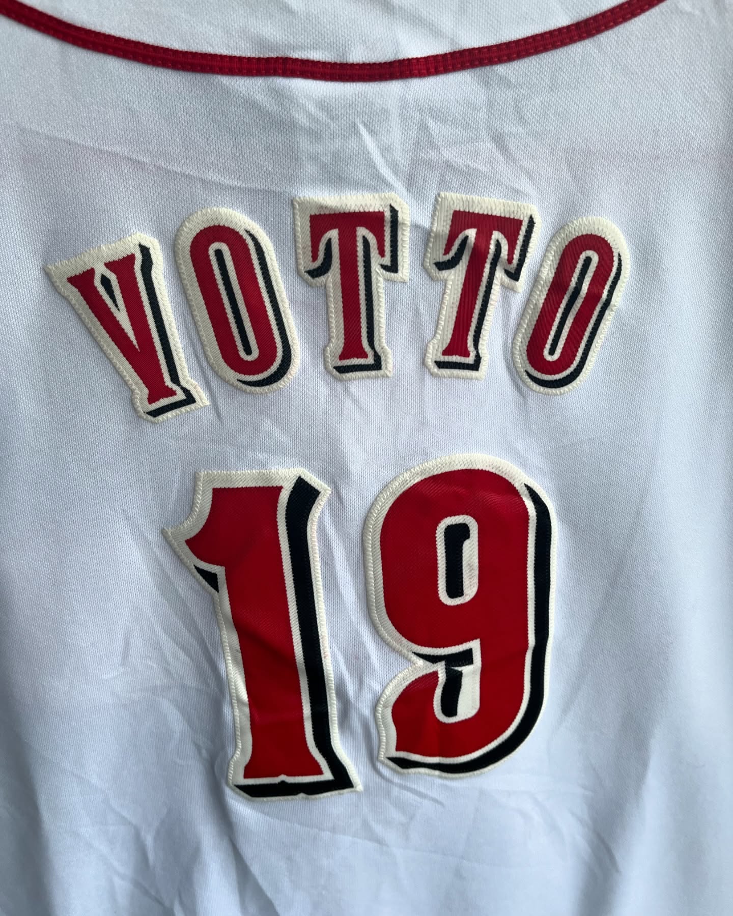 Baseball Jerseys Red C Votto 19 (Oversized Half sleeve Shirt or jersey unisex)