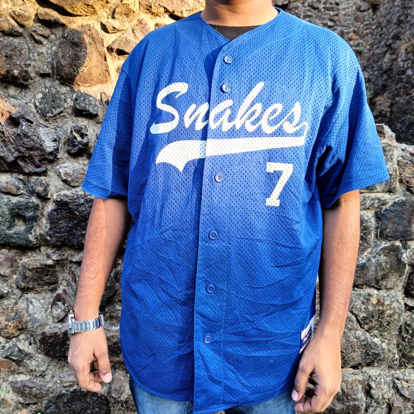 Baseball Jerseys Snakes 7 (Oversized Half sleeve Shirt or jersey unisex)