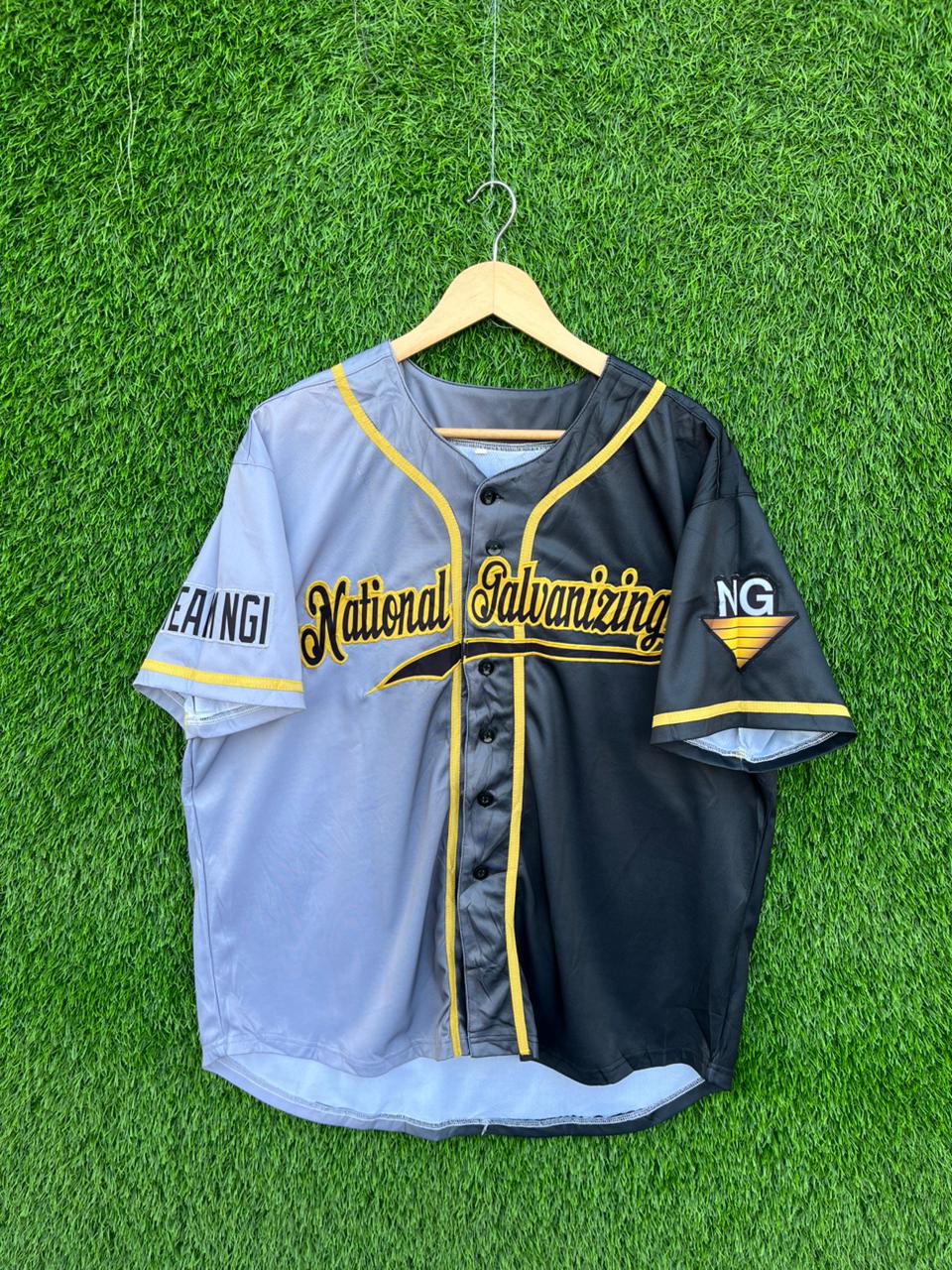 Baseball Jerseys NATIONAL GALVANIZING Jersey |Vintage Oversized Streetwear | Men Women | online shopping