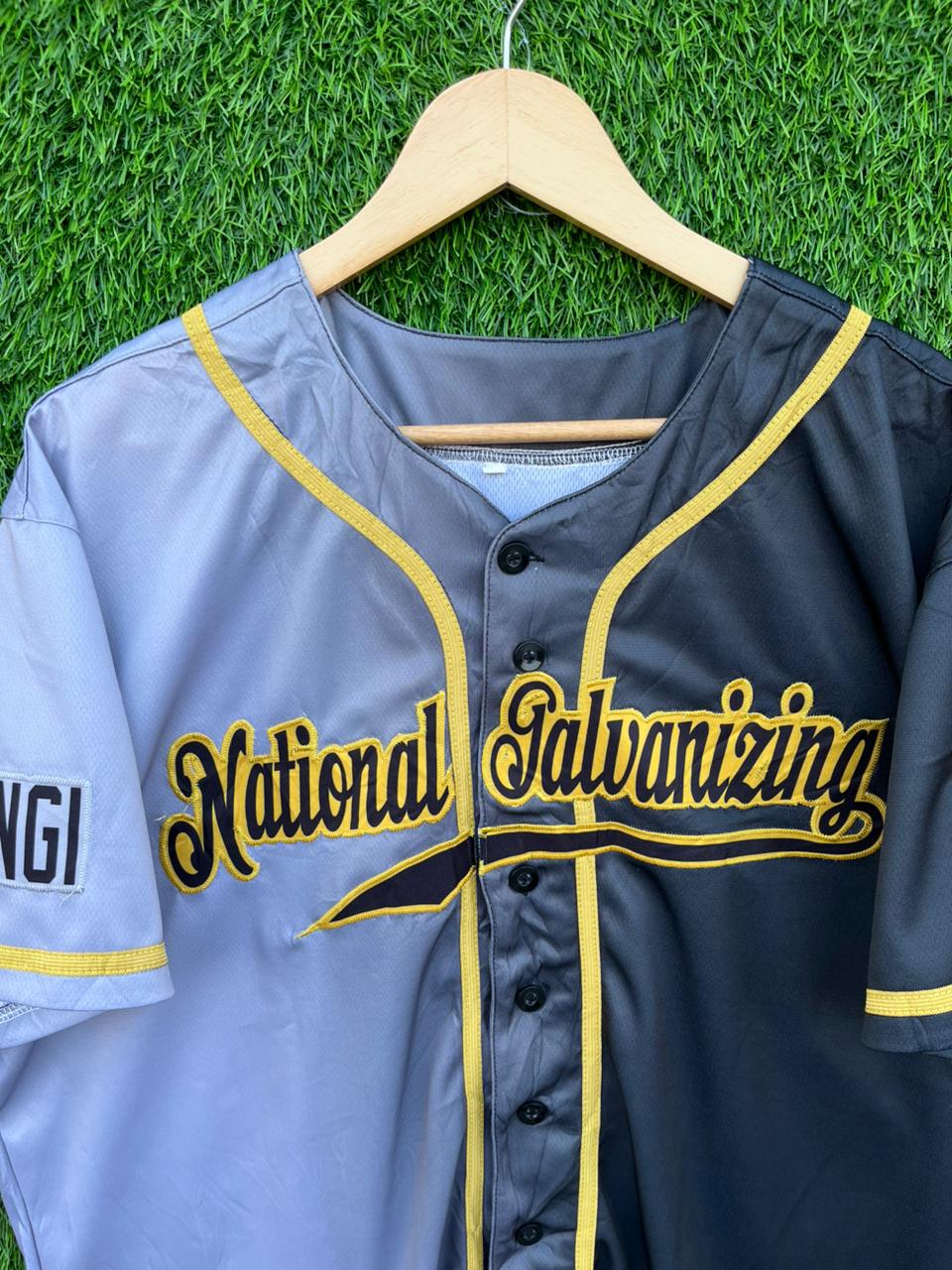 Baseball Jerseys NATIONAL GALVANIZING Jersey |Vintage Oversized Streetwear | Men Women | online shopping