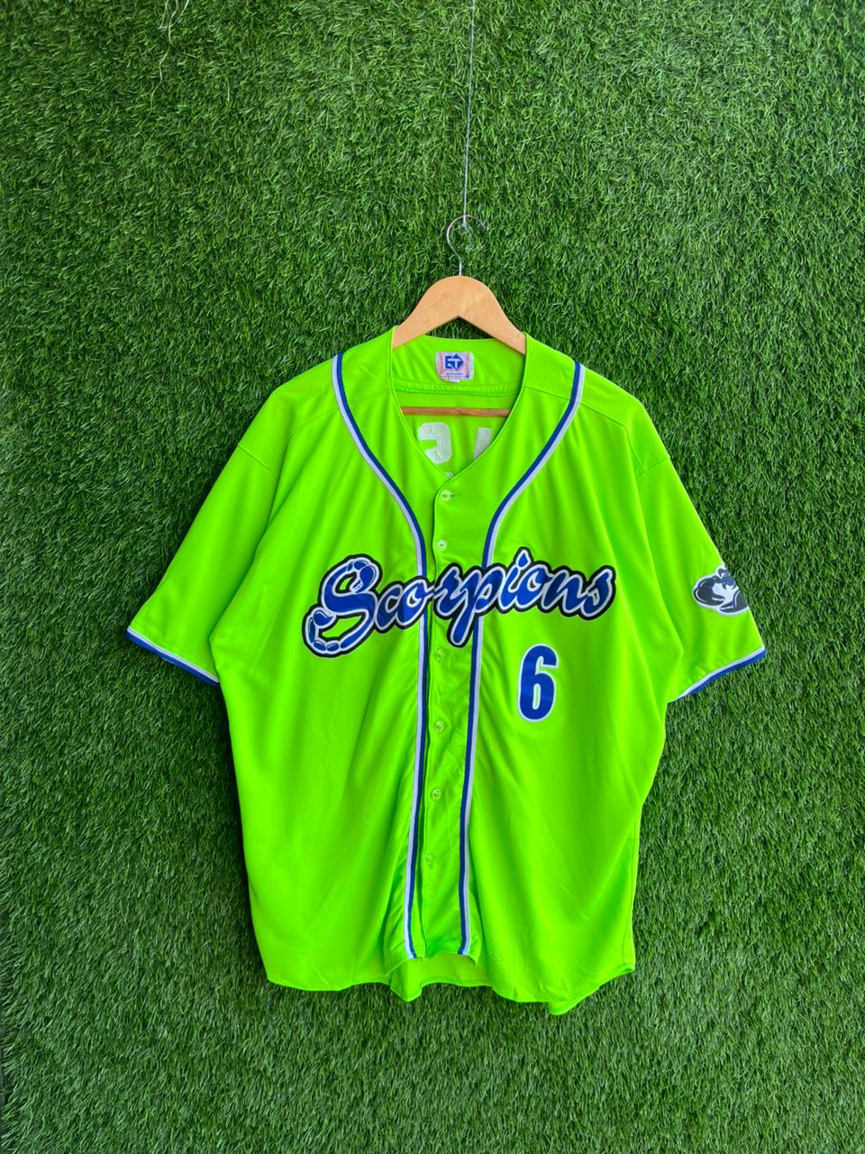 Baseball Jerseys SCORPIONS 6 Jersey |Vintage Oversized Streetwear | Men Women |  Online Shopping