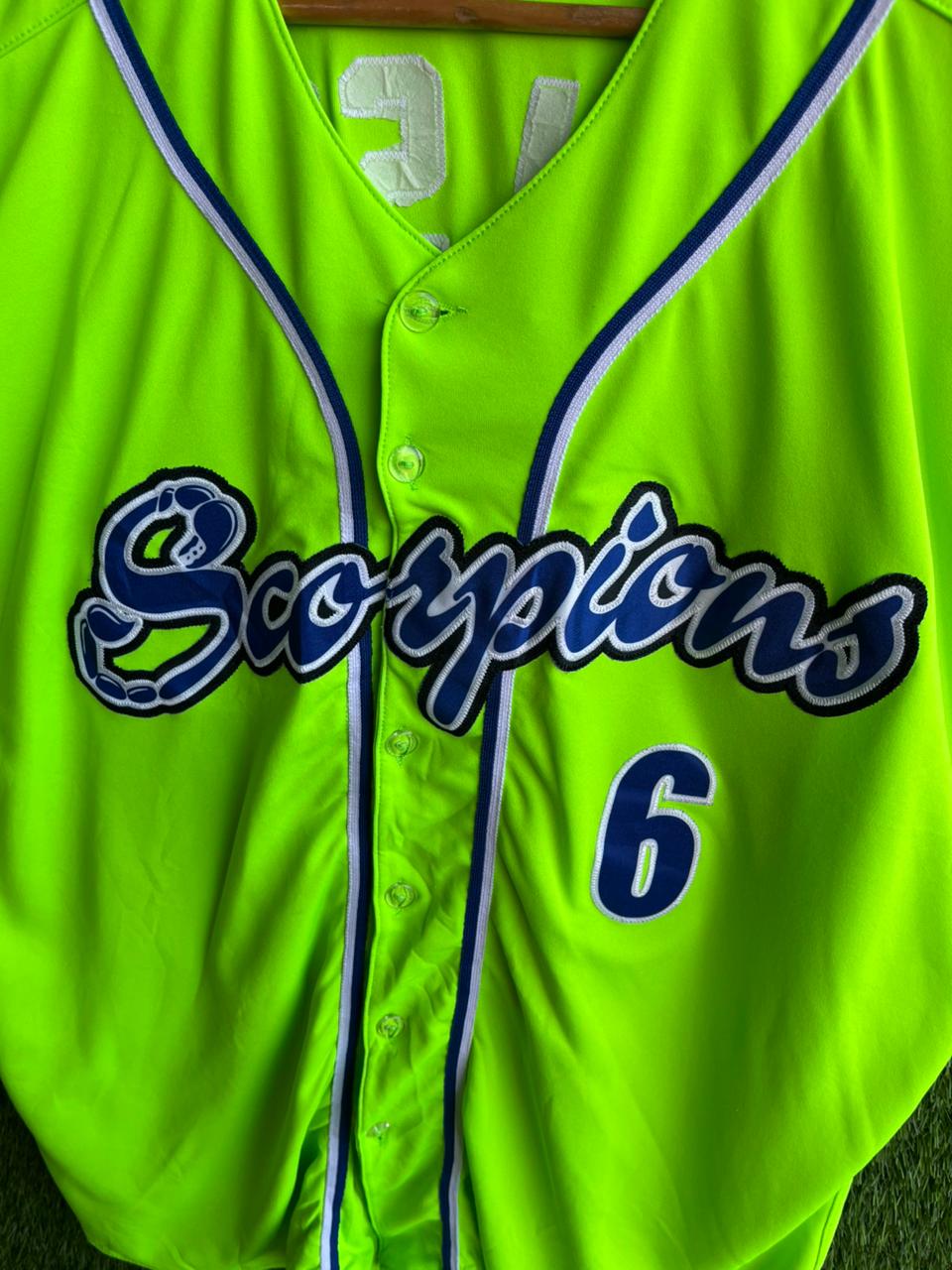 Baseball Jerseys SCORPIONS 6 Jersey |Vintage Oversized Streetwear | Men Women |  Online Shopping