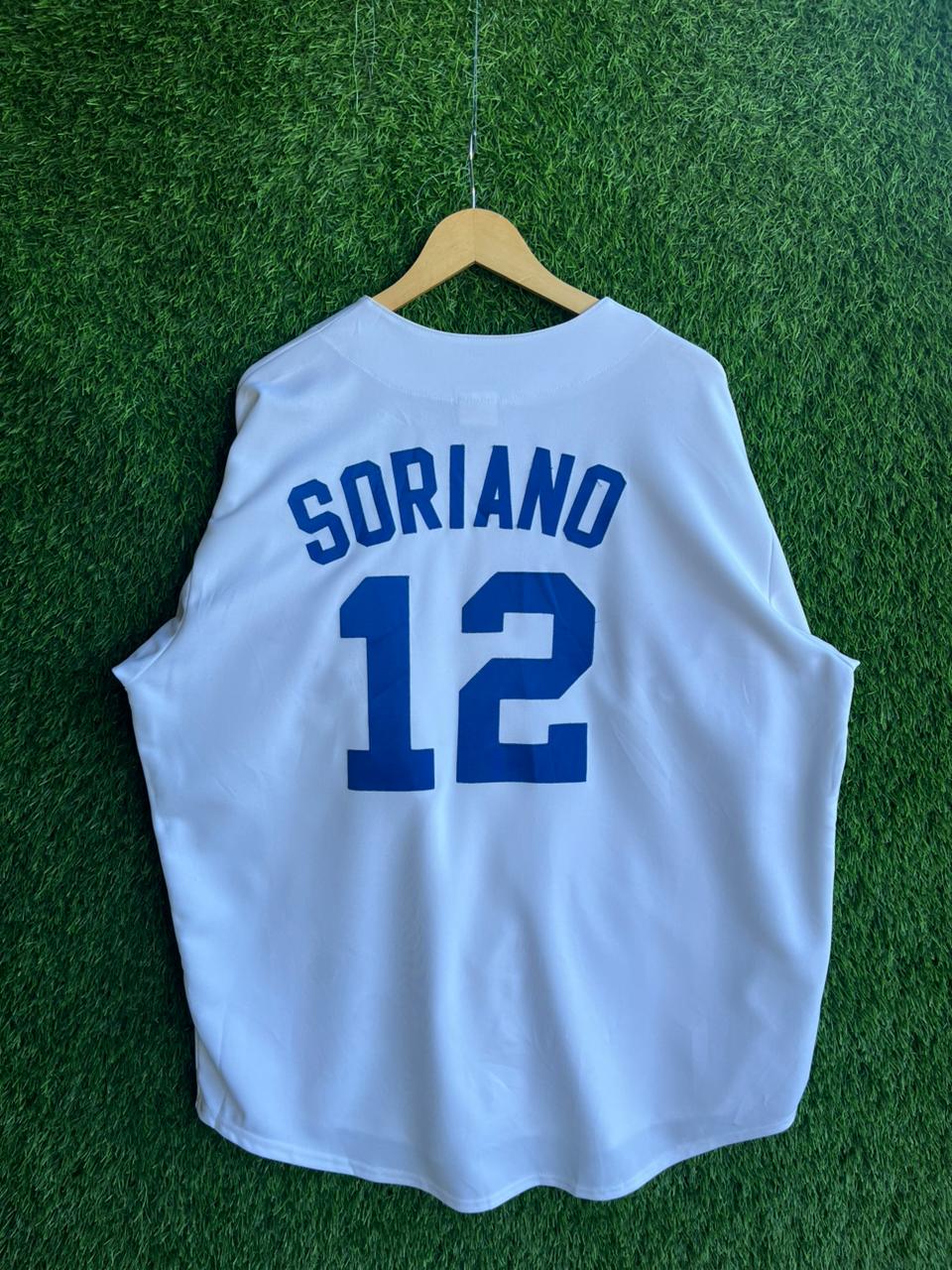 Baseball Jerseys Rangers soriano 12 Jersey |Vintage Oversized Streetwear | Men Women |  Online Shopping