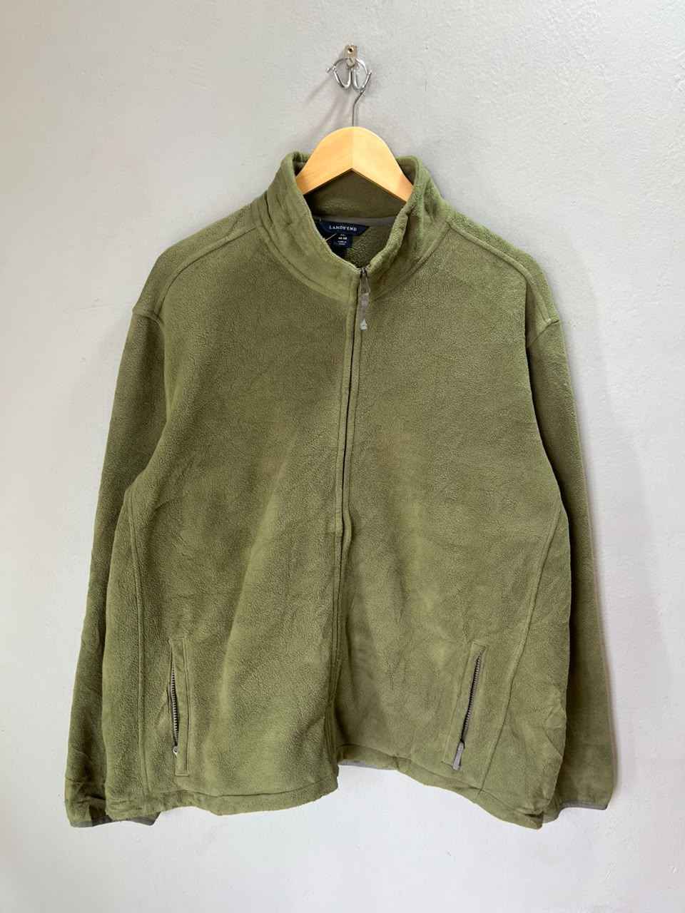 Lands End | Full frontal zipper | Fleece Jacket | Oversized Streetwear | Winterwear | Men Women | Cozy Fashion | Gym Fit | Online Shopping