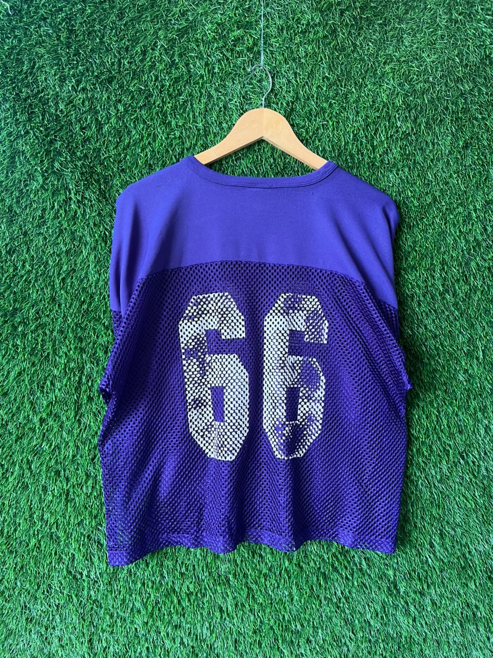 Mesh Half Sleeve Jerseys 66 Jersey |Vintage Oversized Streetwear | Men Women |  Online Shopping
