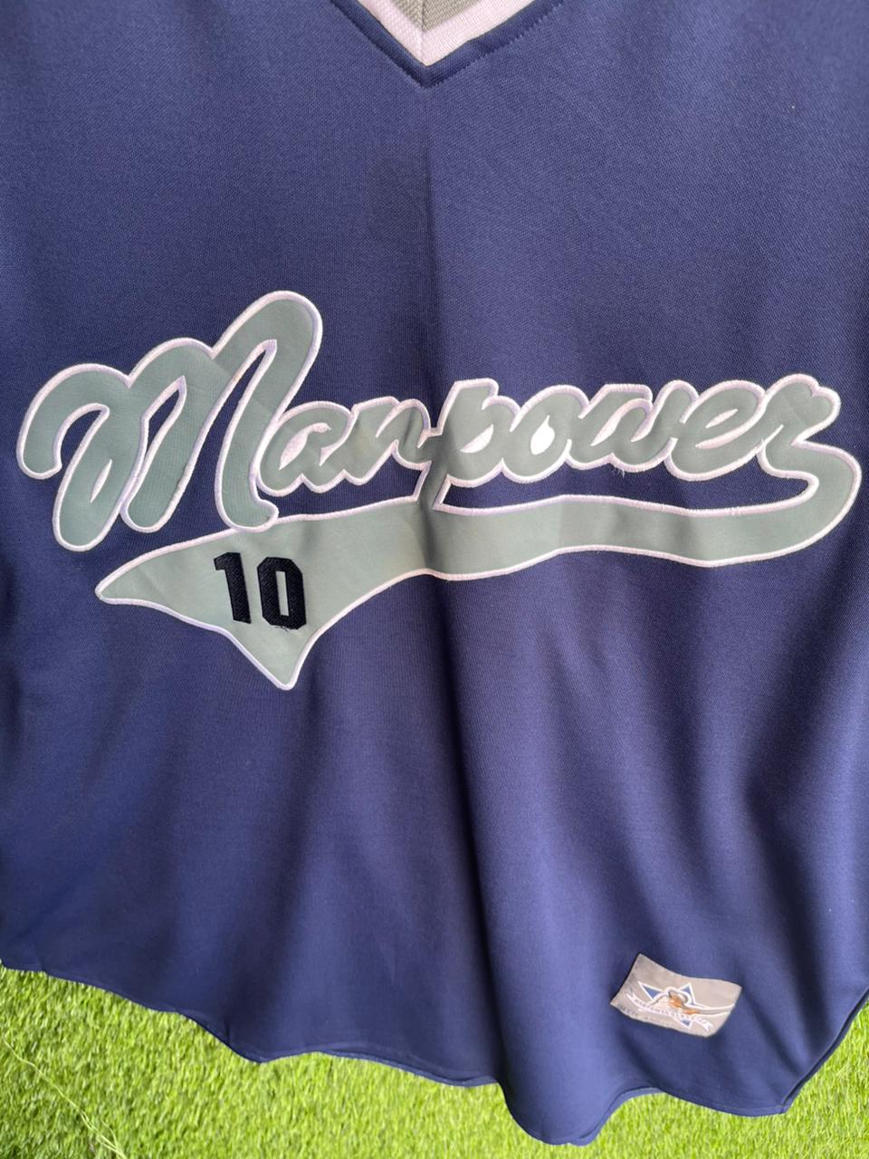 Baseball Jerseys MANPOWER Jersey |Vintage Oversized Streetwear | Men Women |  Online Shopping