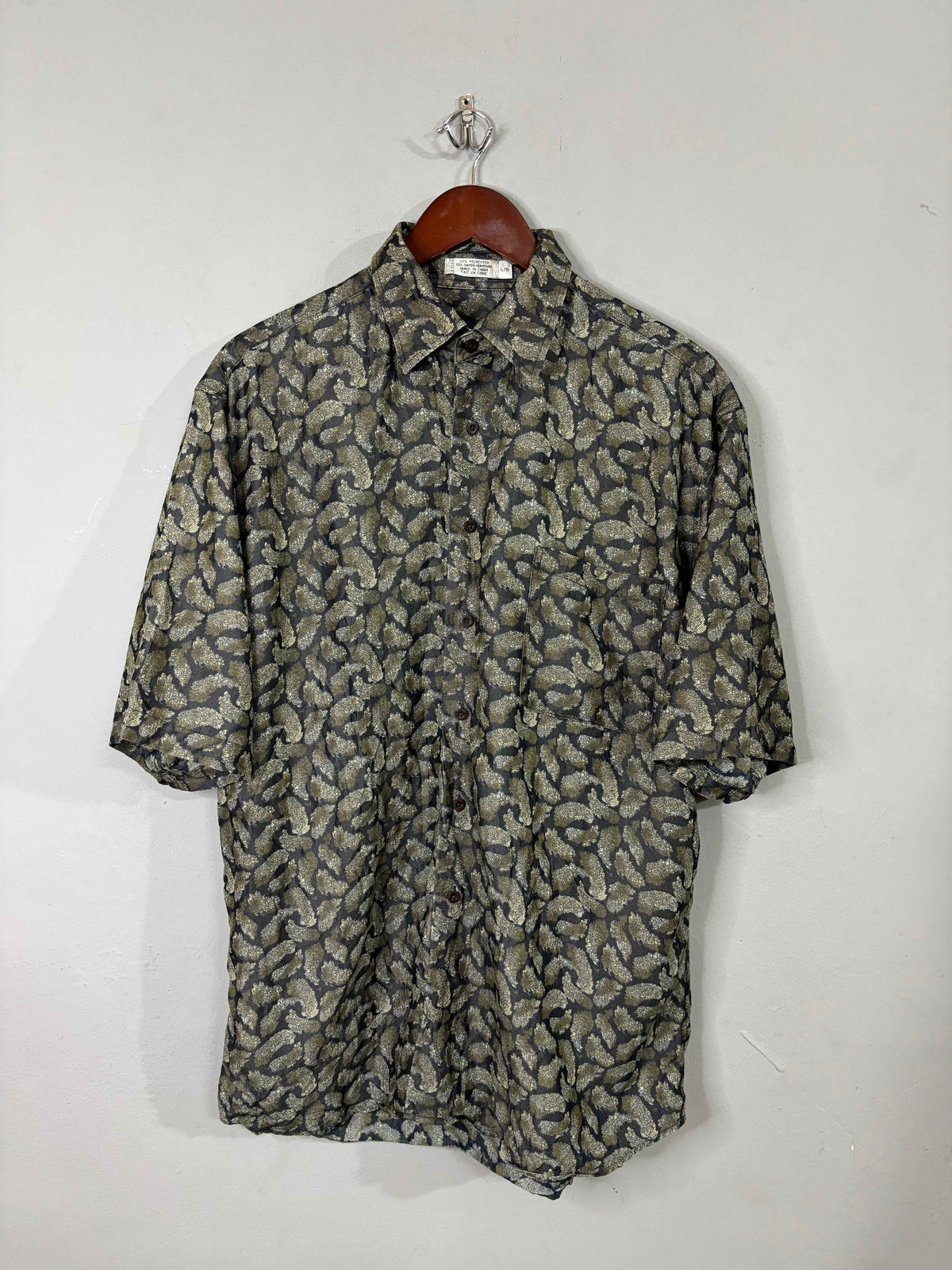 Half Sleeve Shirts Vintage Streetwear Pierre cardin