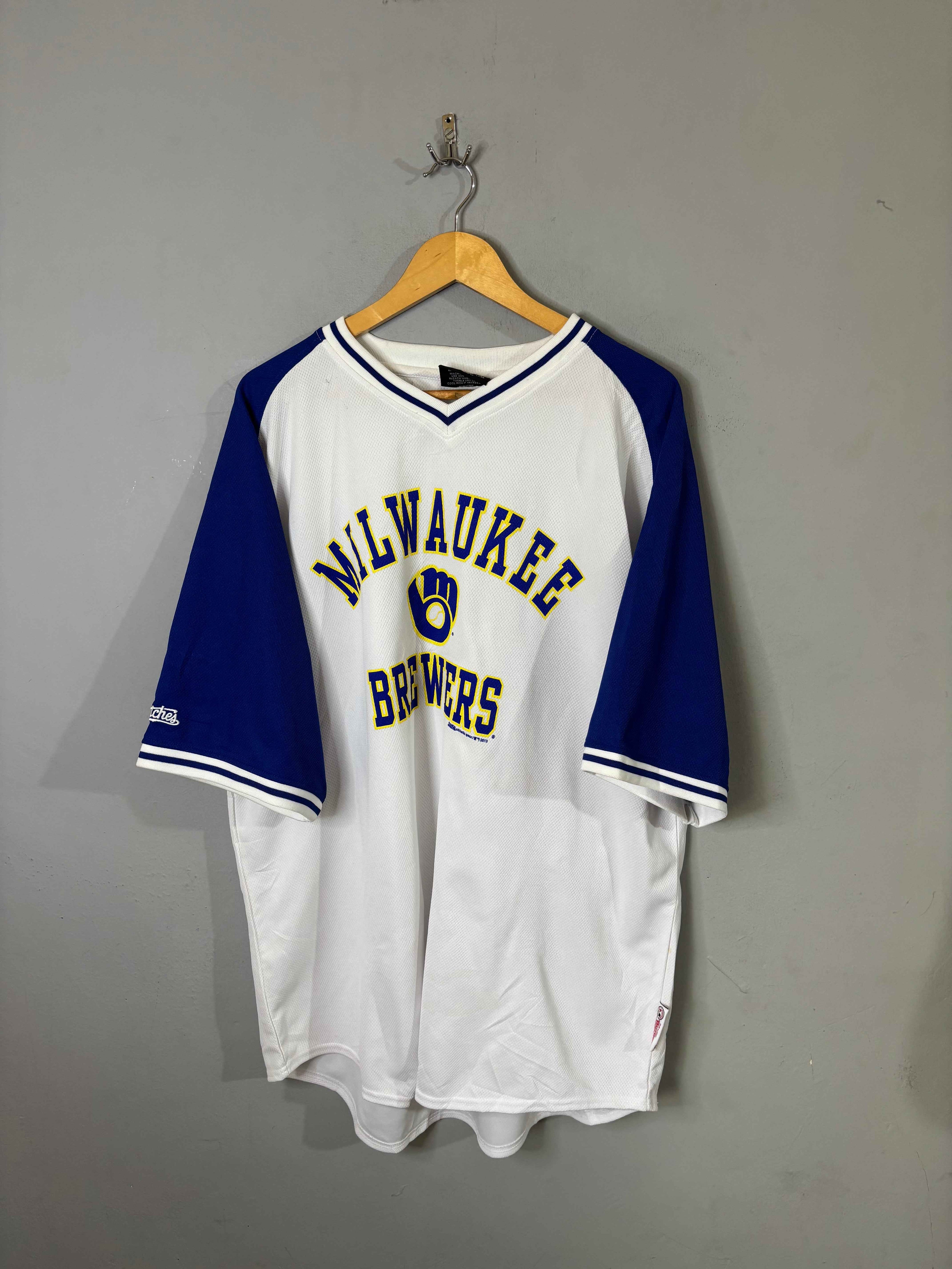 Half Sleeve Jerseys Vintage Streetwear Milwaukee Brewers