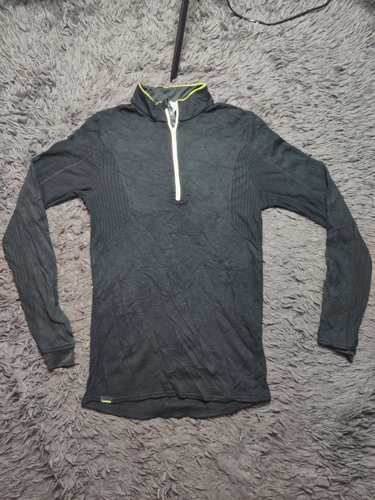 Wedze Black Quarter Zip Sports Pullover – Size S