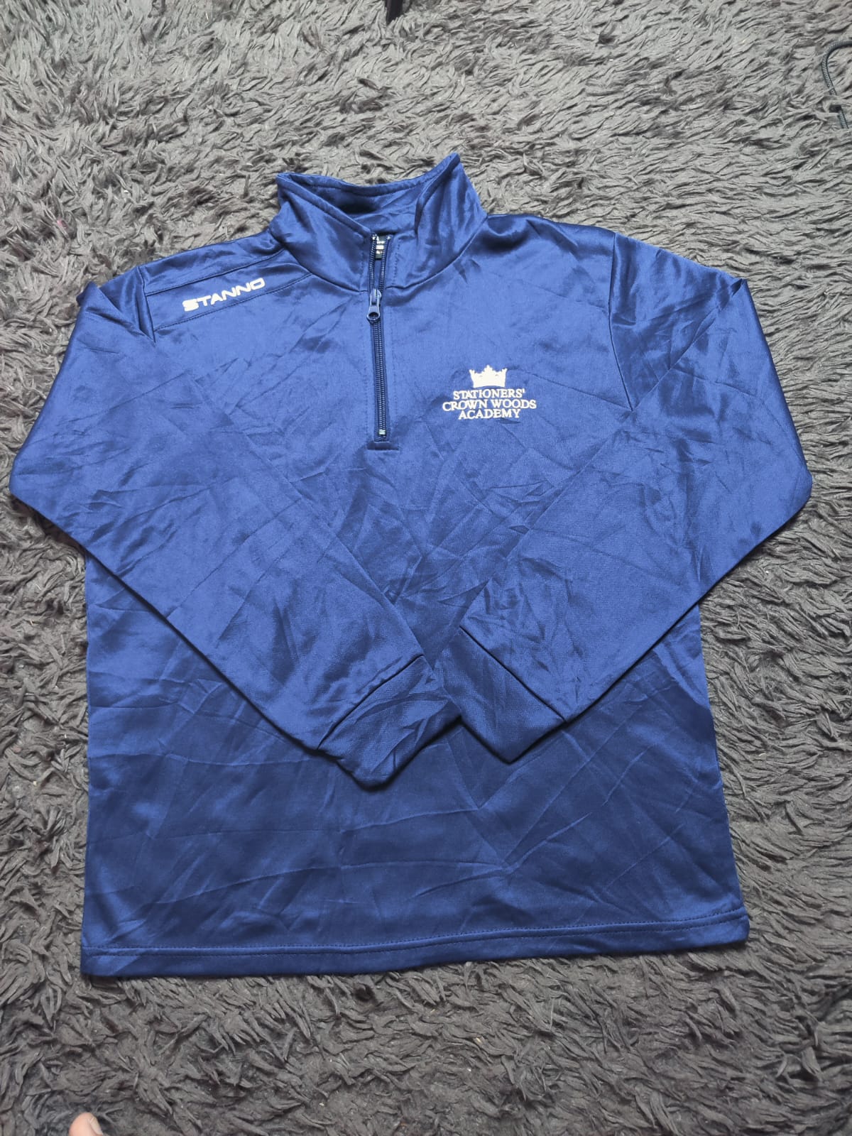 Stanno Blue Quarter Zip Training Pullover – Size M