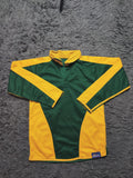 Falcon Sport Green and Yellow Long Sleeve Rugby Shirt – Size S