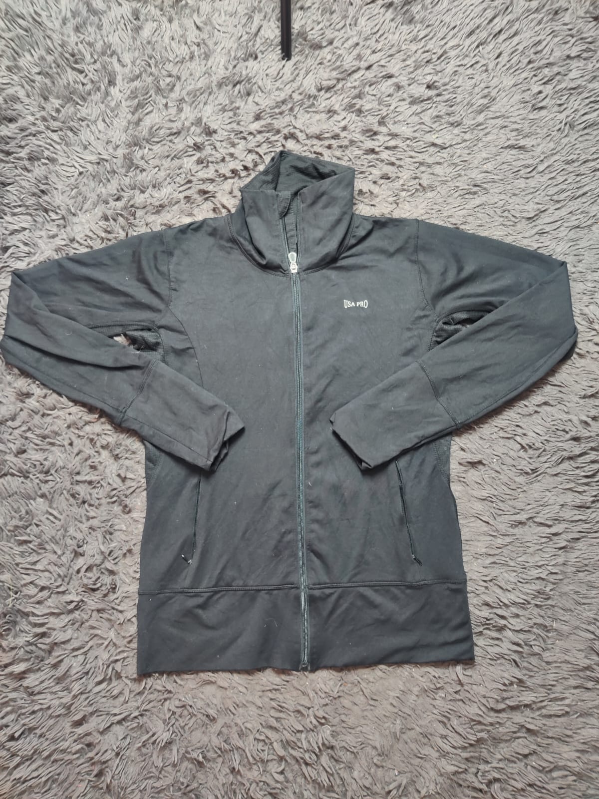 USA Pro Black Full Zip Sports Jacket – Size S