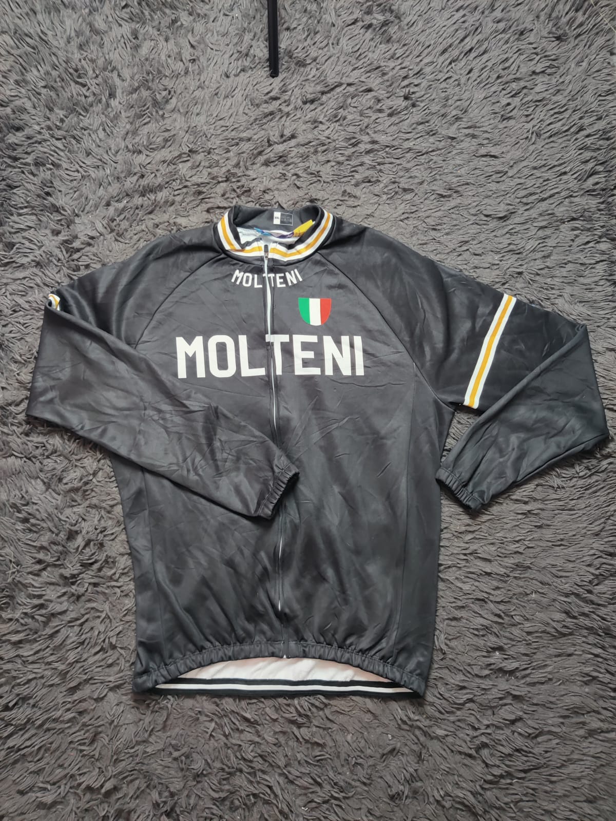 Unbranded Black Full Zip Cycling Jersey – Size L