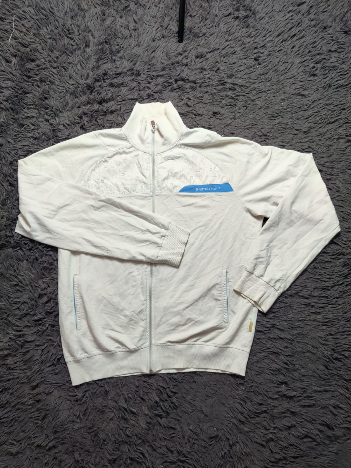 Unbranded Cream Full Zip Track Jacket – Size L