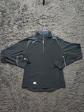 Unbranded Black and Navy Quarter Zip Training Top – Size Youth L