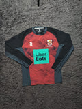 Surridge Red and Black Long Sleeve Rugby Top – Size M